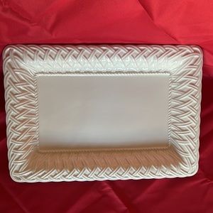 TIFFANY & CO Platter Server Tray approx 18”x13”x1”  Made in Italy